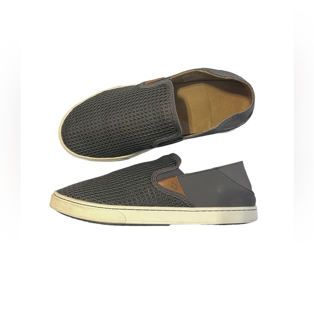 Olukai Pehuea Slip On Gray Sneakers